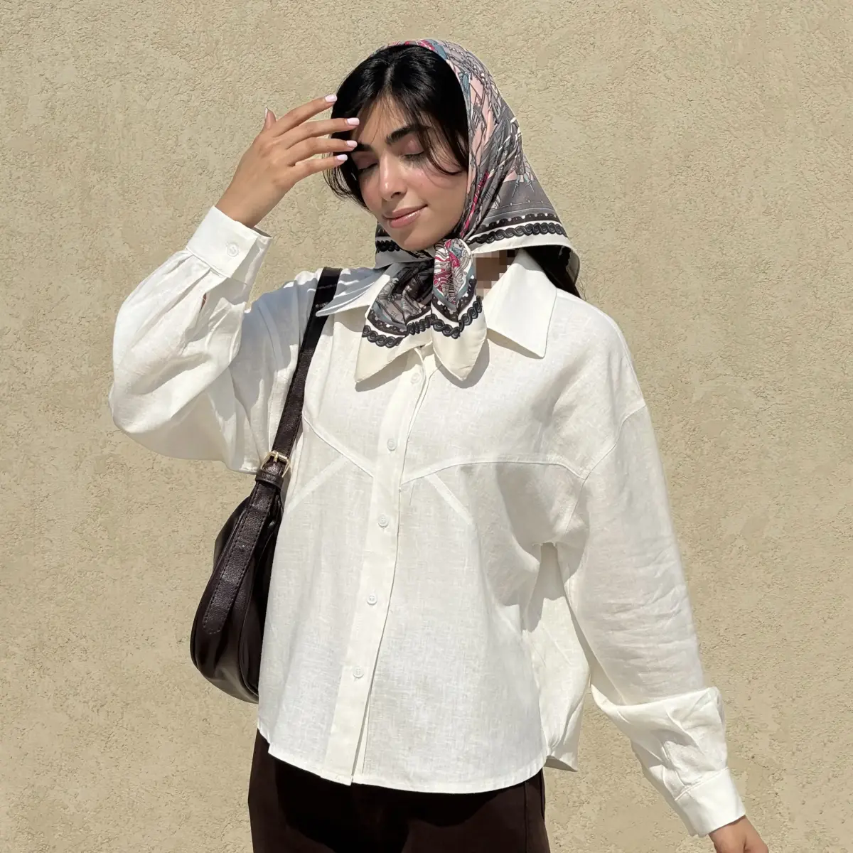 شومیز زنانه لینن ساده رنگی | آی بولک