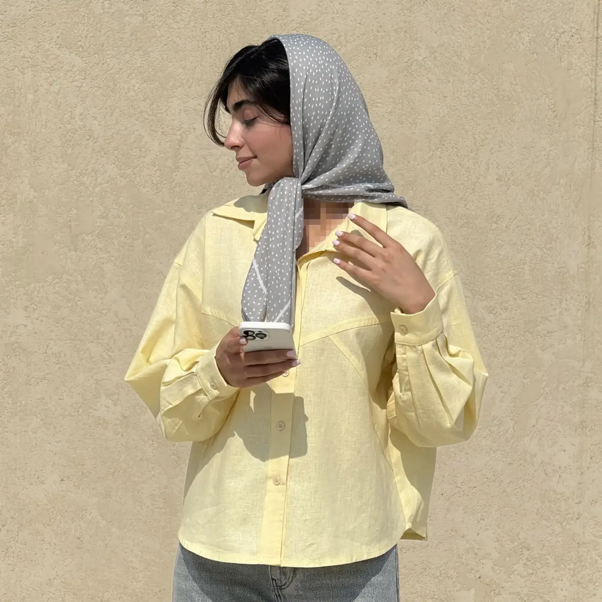 شومیز زنانه لینن ساده رنگی | آی بولک