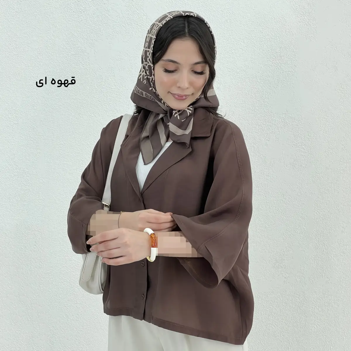 شومیز زنانه سیلک پری یقه انگلیسی | آی بولک