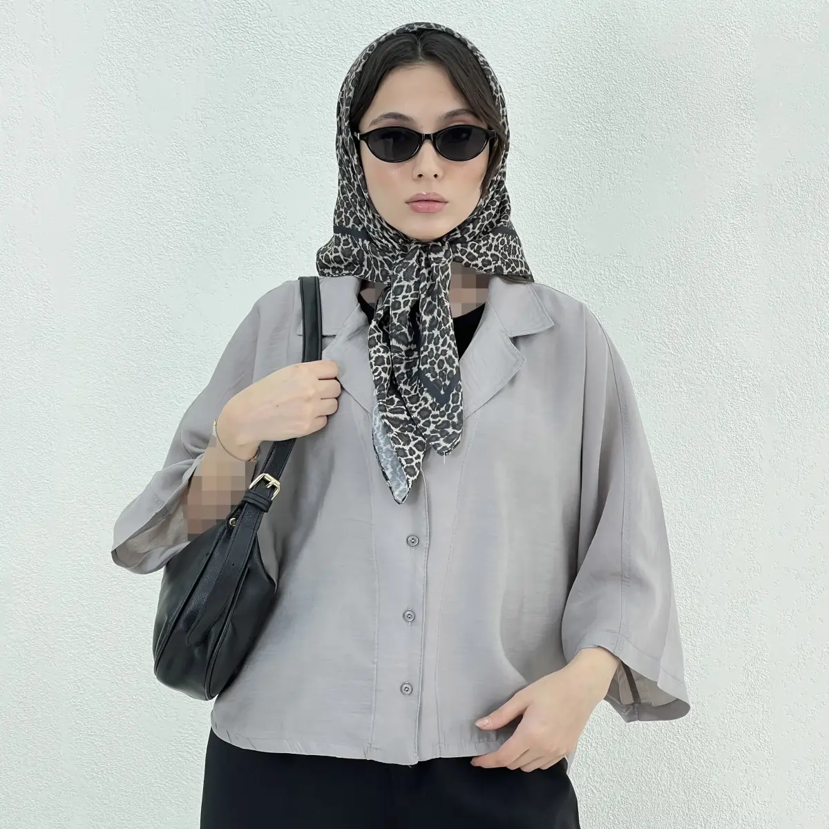 شومیز زنانه سیلک پری یقه انگلیسی | آی بولک