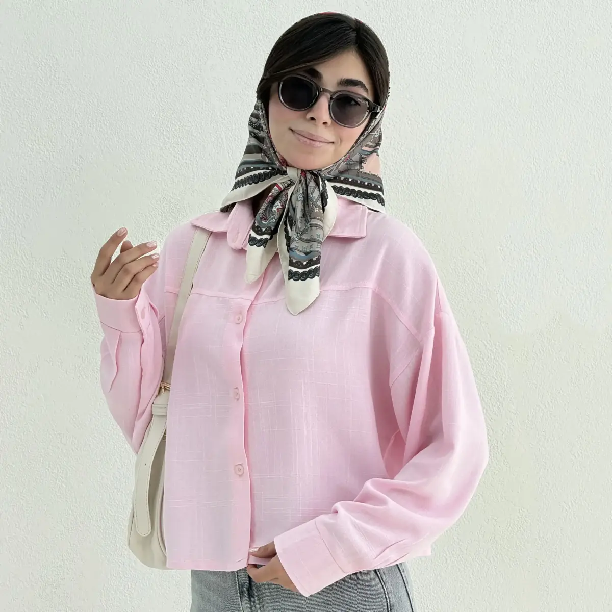 شومیز زنانه لینن زارا ساده رنگی | آی بولک