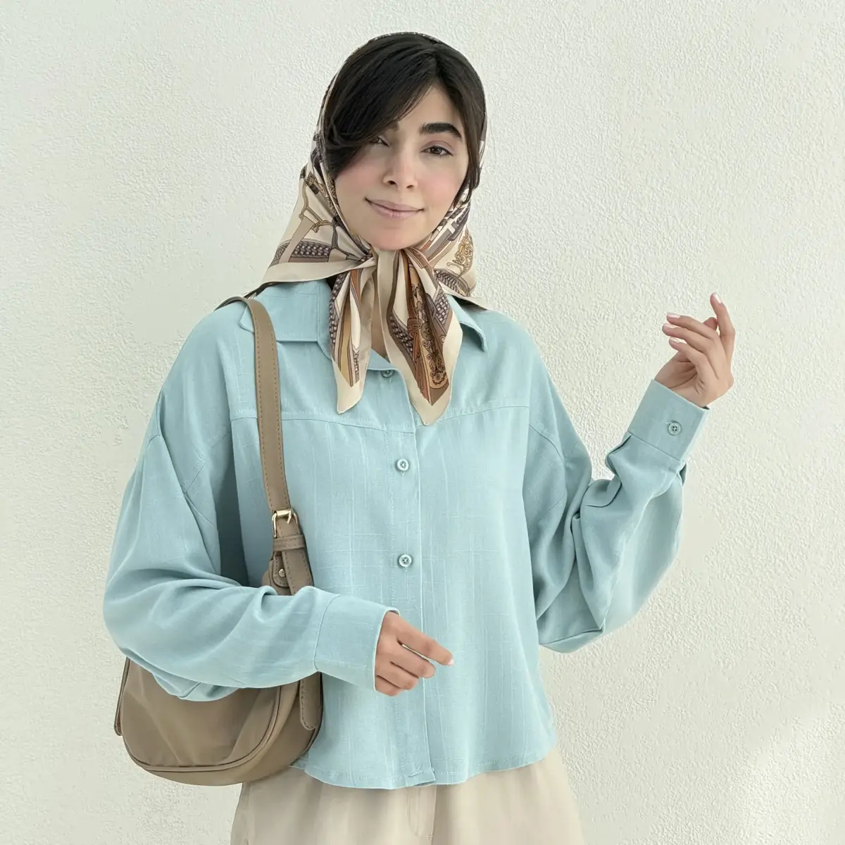 شومیز زنانه لینن زارا ساده رنگی | آی بولک