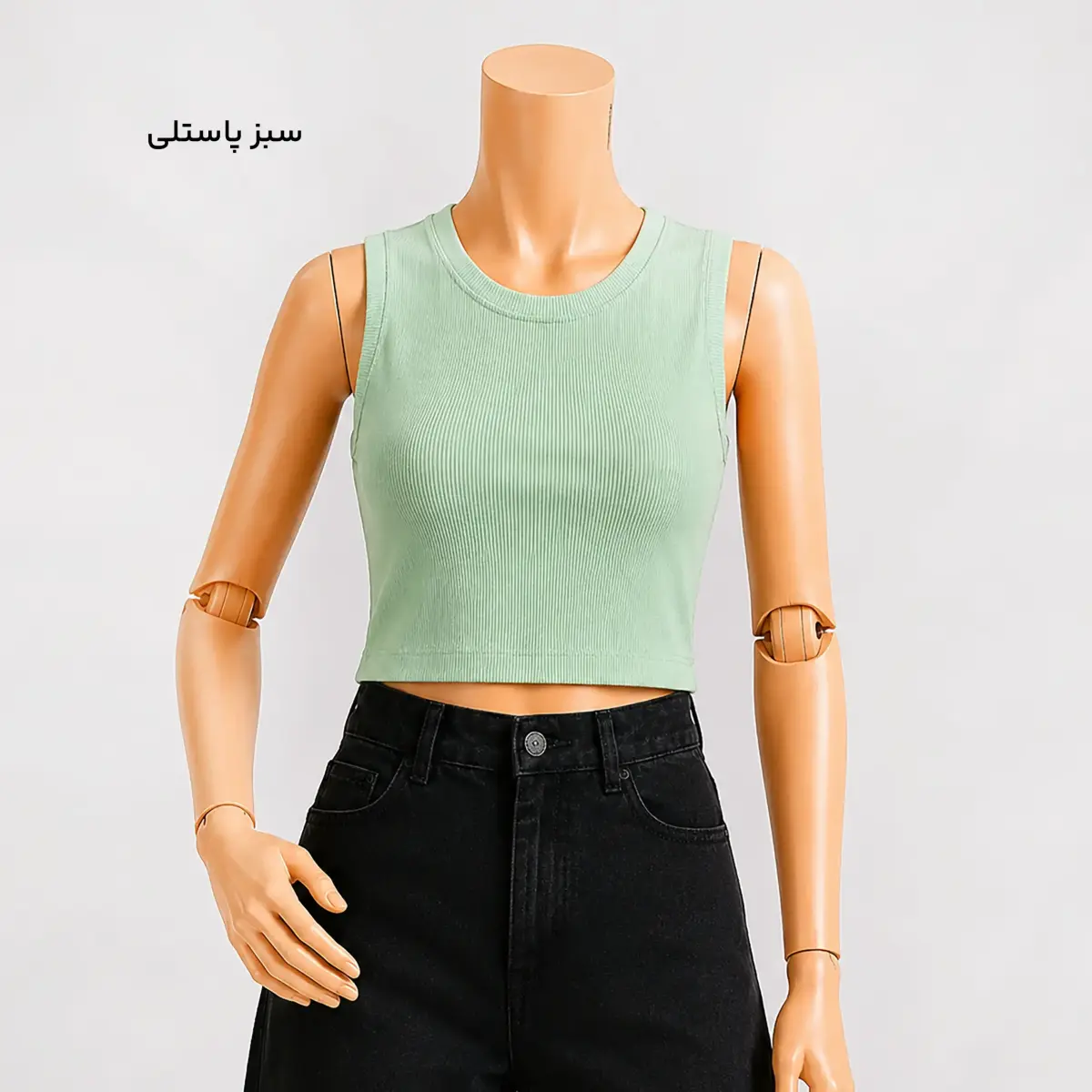 تاپ زنانه فانریپ رنگی ساده | آی بولک