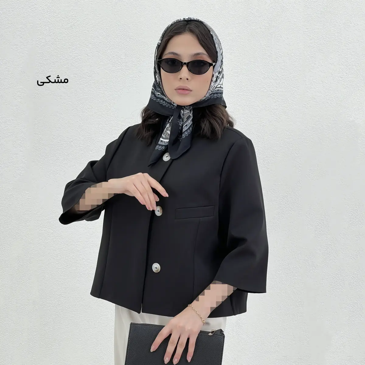کت زنانه کرپ جیب نما | آی بولک