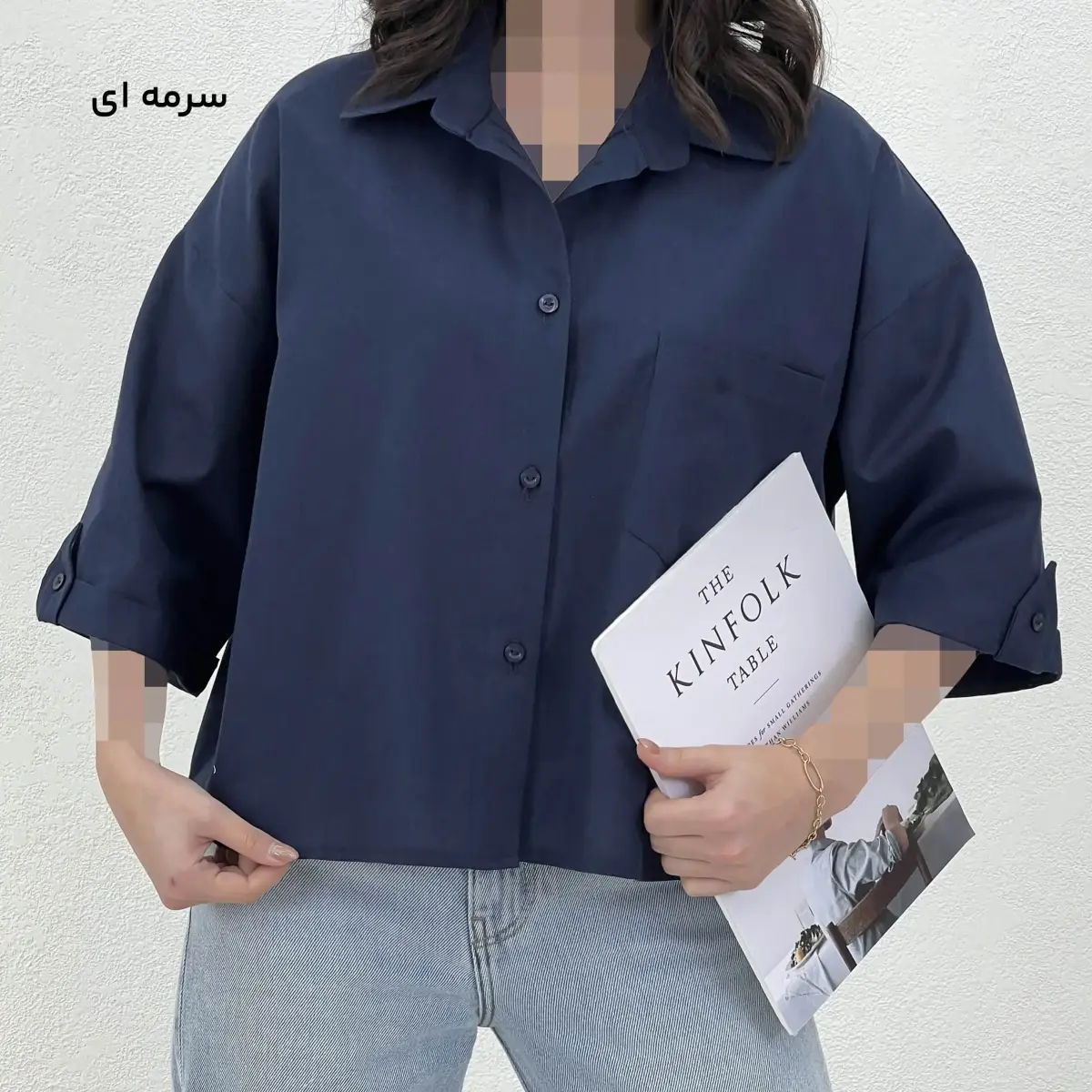 شومیز زنانه لینن تک جیب | آی بولک