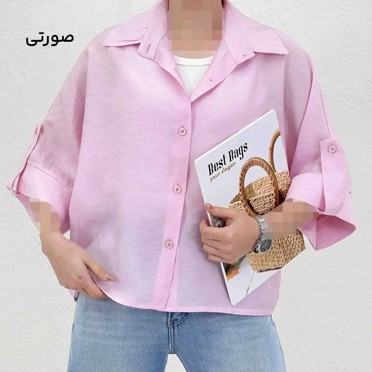 شومیز زنانه پری آستین کیمونو | آی بولک