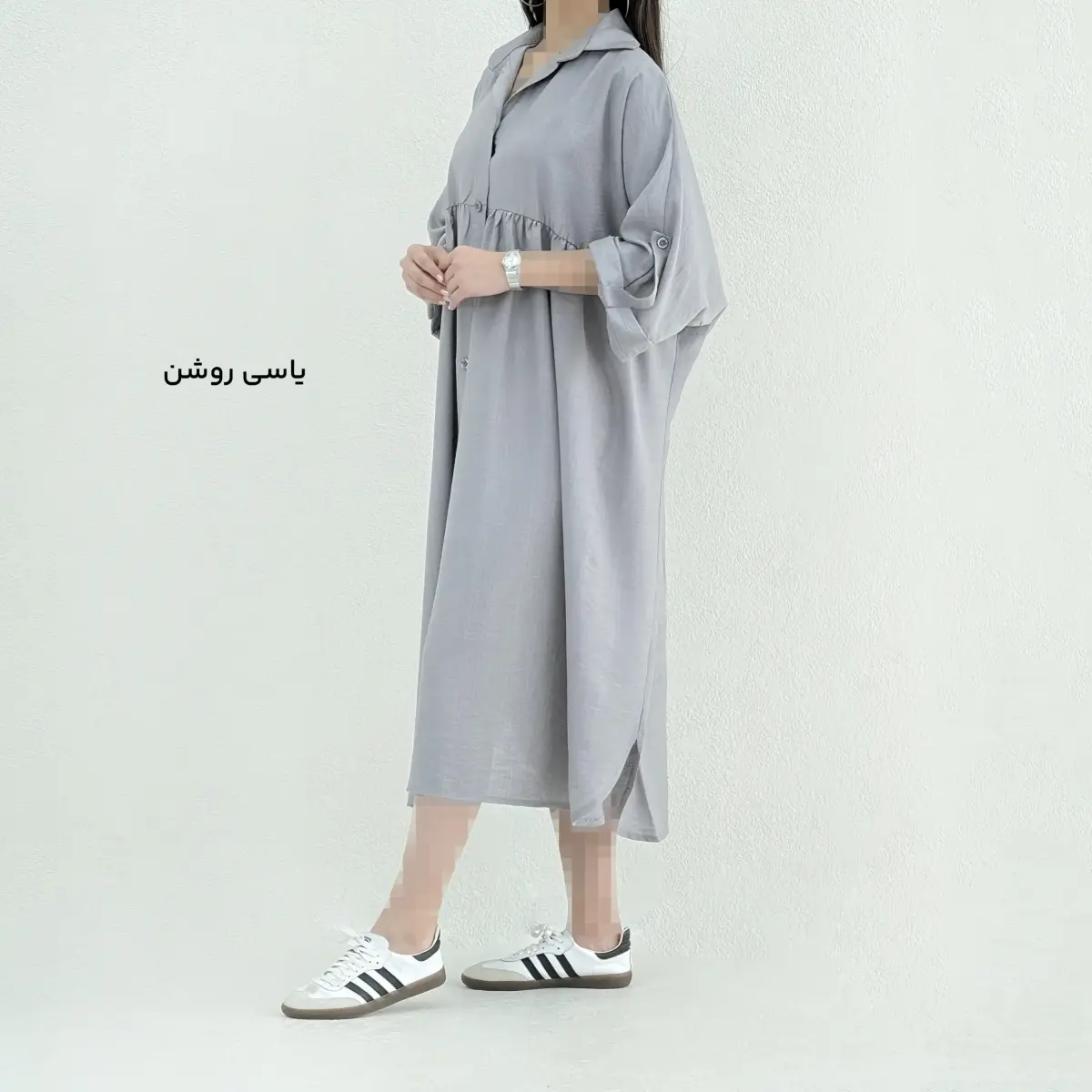 پیراهن زنانه قواره دار بابوس ساحلی | آی بولک
