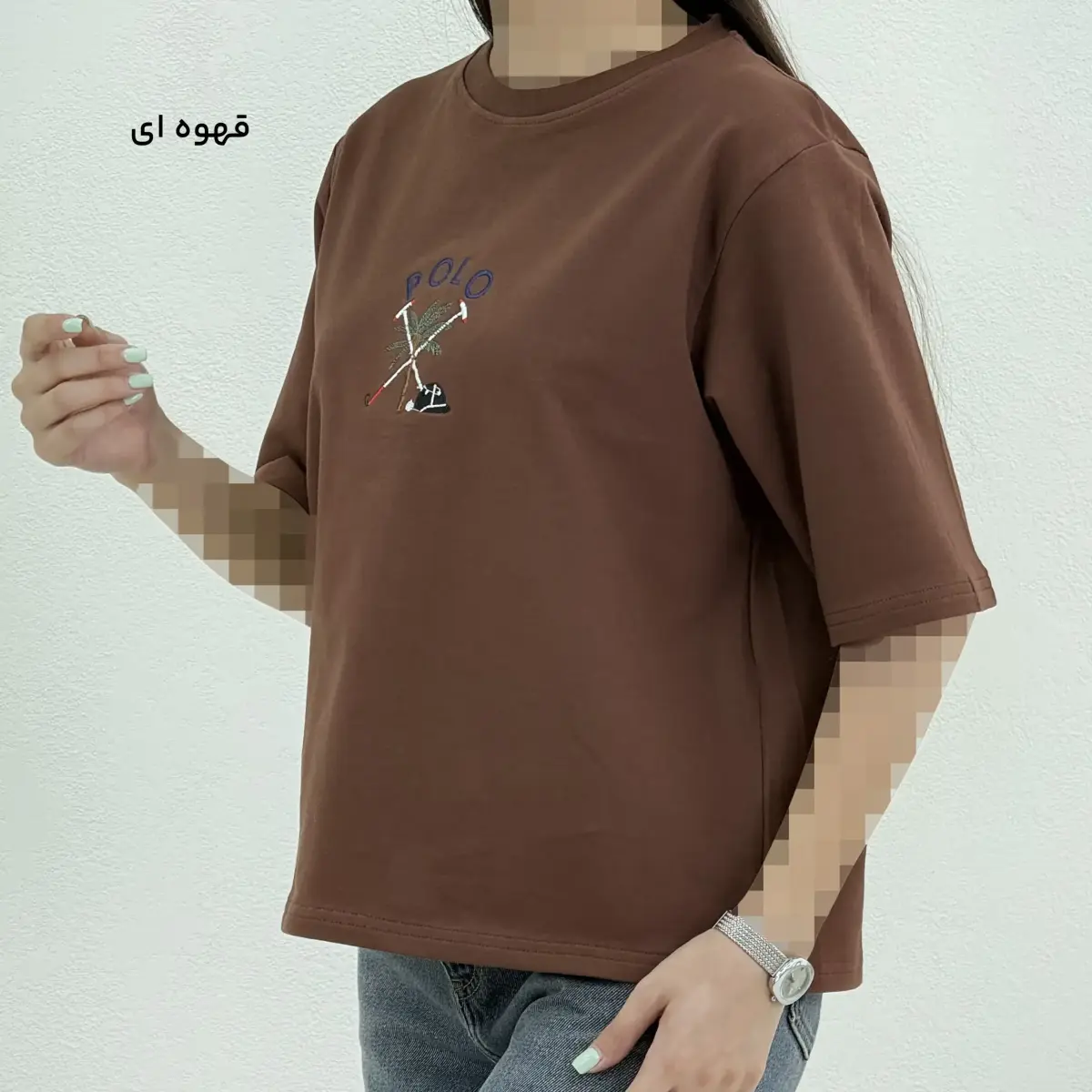 تیشرت زنانه یقه گرد polo | آی بولک