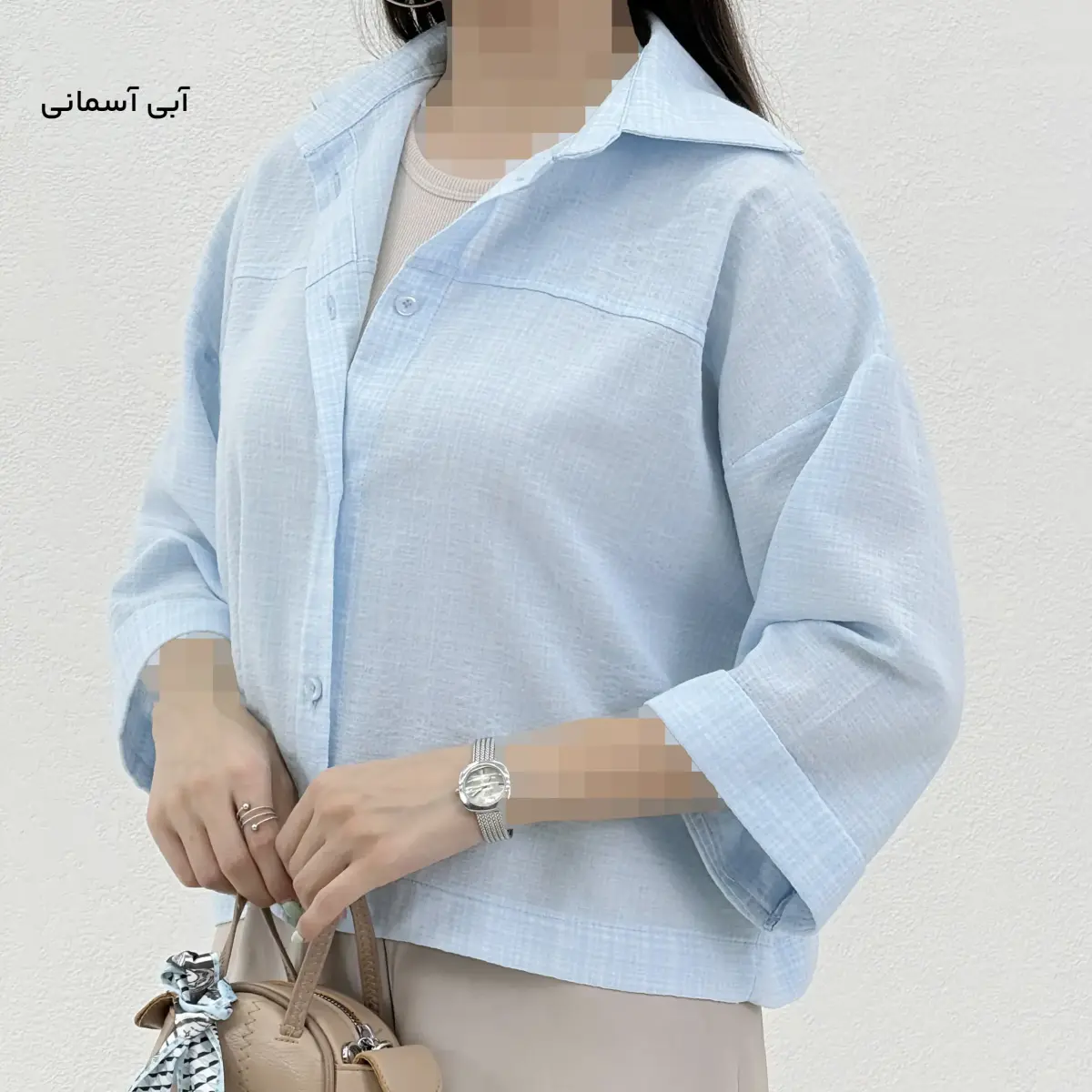 شومیز زنانه باکسی دلناز | آی بولک