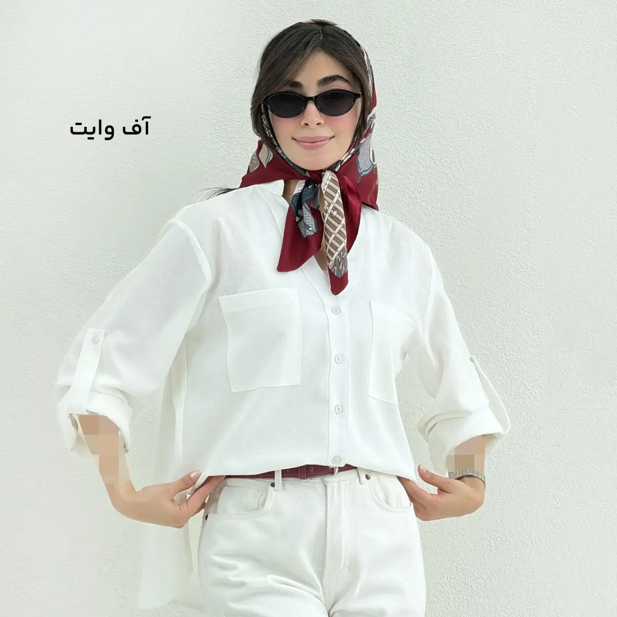 شومیز زنانه لینن دوجیب | آی بولک