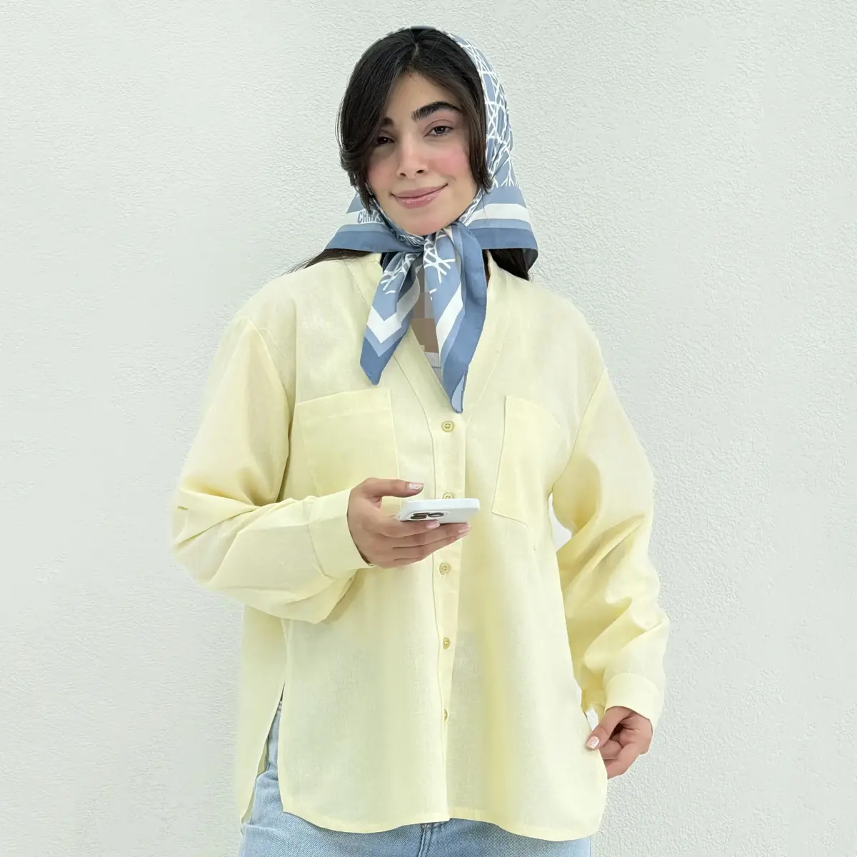 شومیز زنانه لینن دوجیب | آی بولک