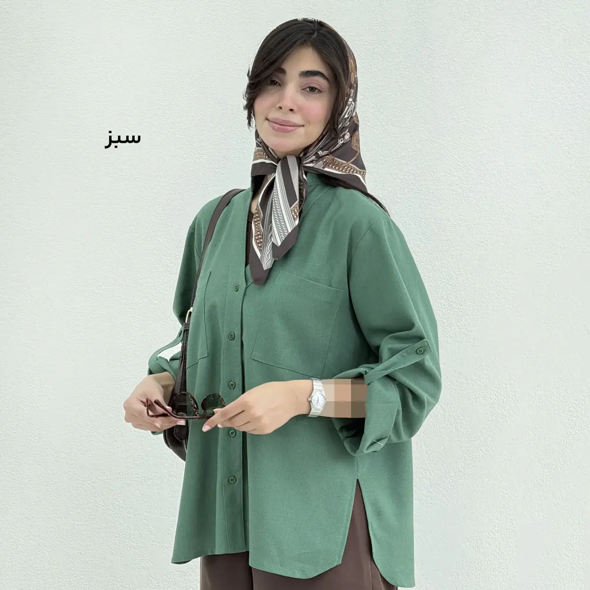 شومیز زنانه لینن دوجیب | آی بولک