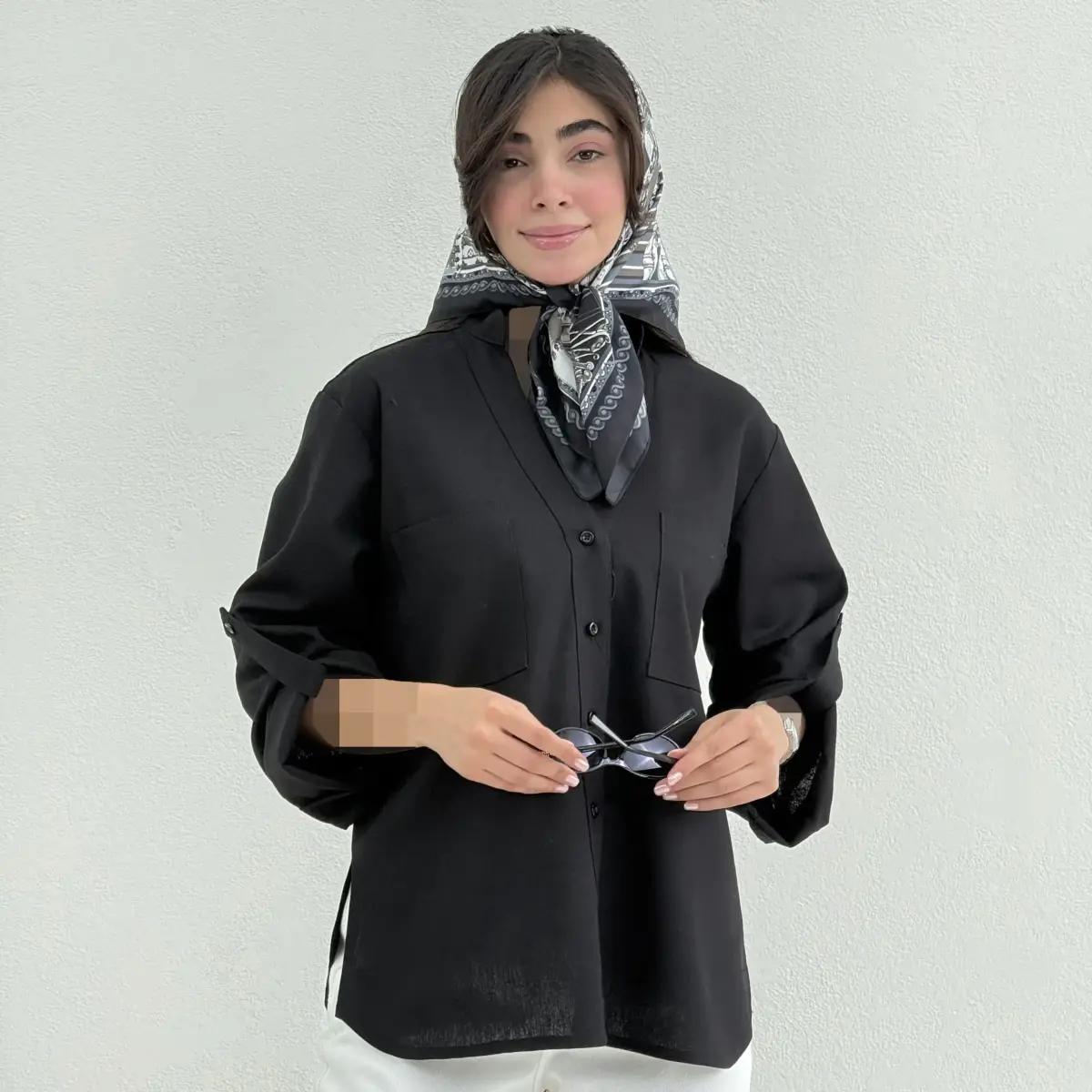 شومیز زنانه لینن دوجیب | آی بولک