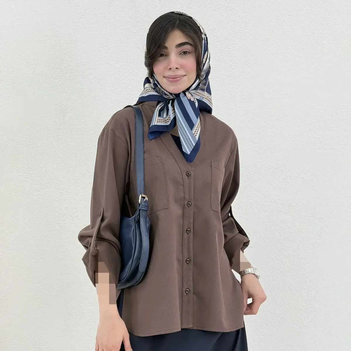 شومیز زنانه لینن دوجیب | آی بولک
