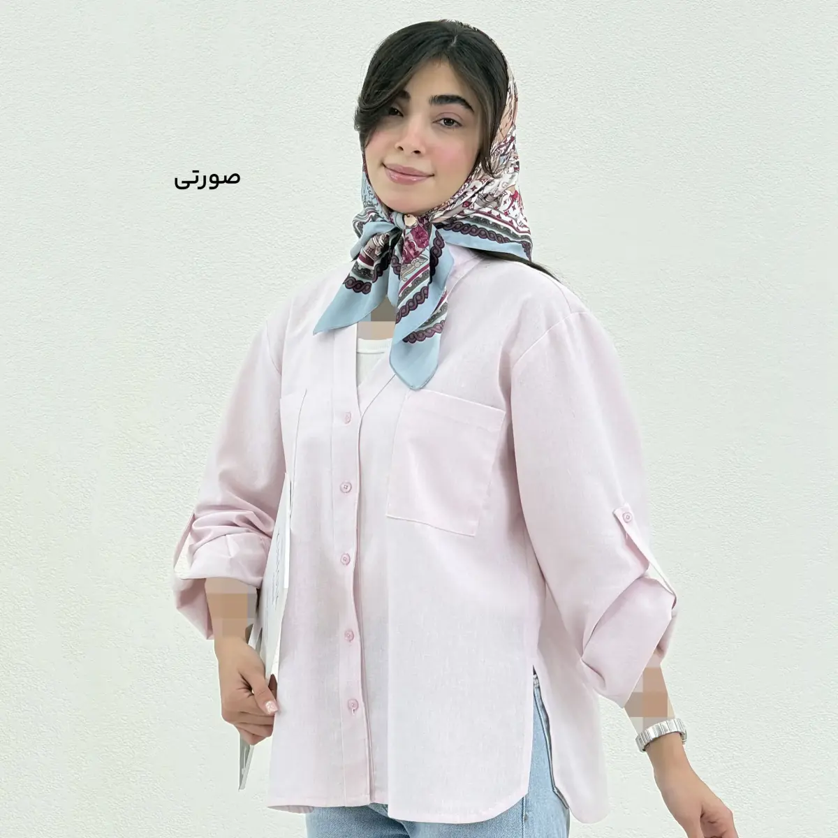 شومیز زنانه لینن دوجیب | آی بولک