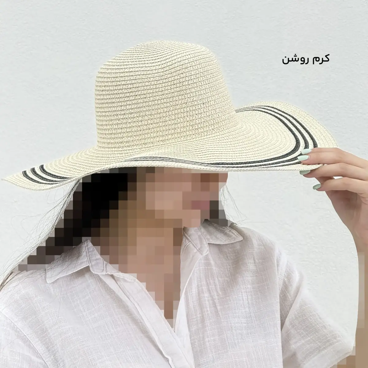 کلاه حصیری زنانه ساحلی | آی بولک