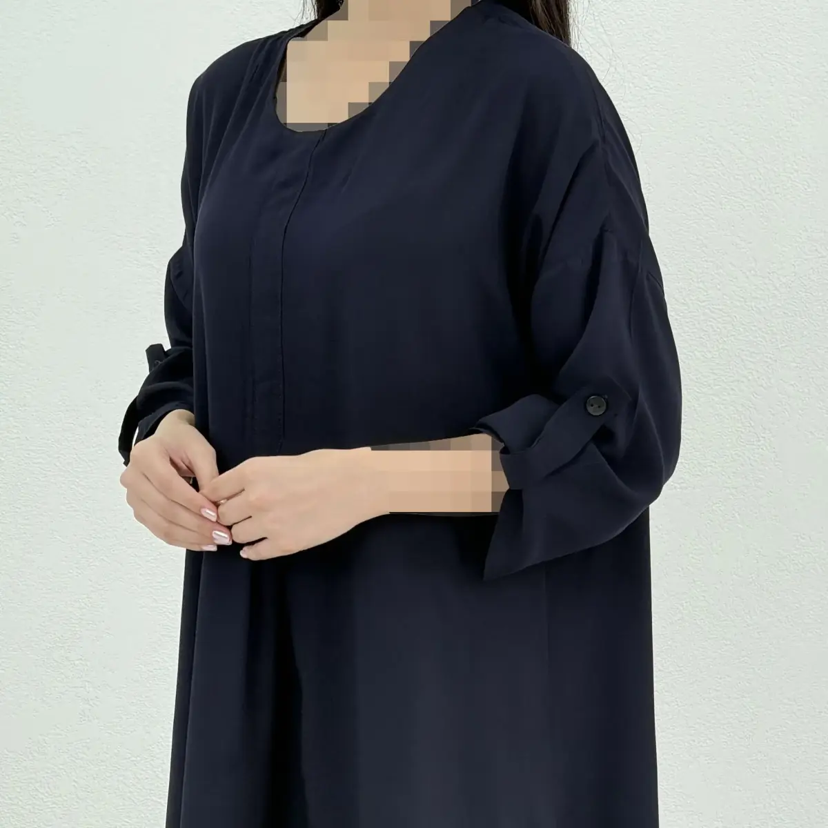 پیراهن زنانه بلند نخی پاگون دار | آی بولک