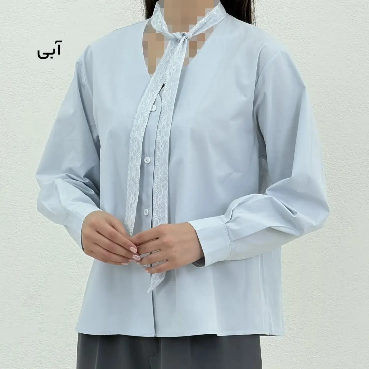 شومیز زنانه کتان نخ کرواتی | آی بولک