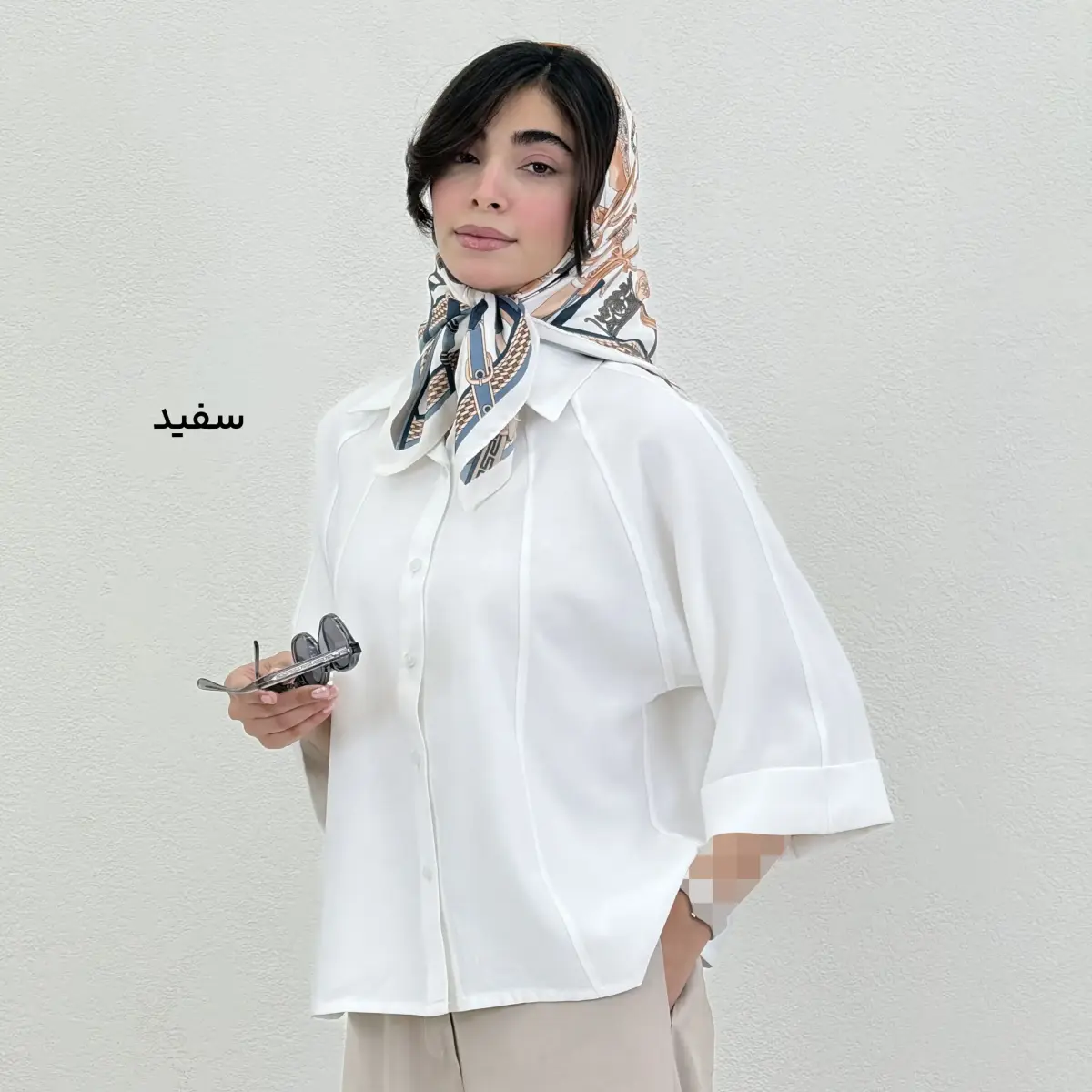 شومیز زنانه سیلک آستین دوبل | آی بولک