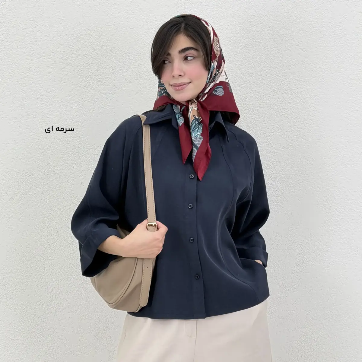 شومیز زنانه سیلک آستین دوبل | آی بولک