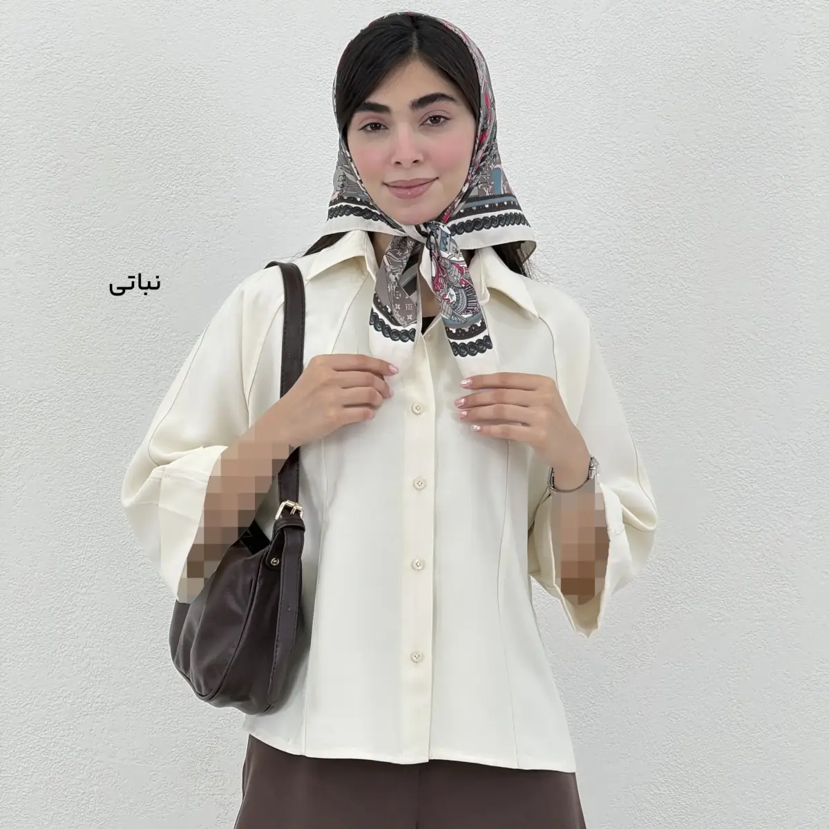 شومیز زنانه سیلک آستین دوبل | آی بولک