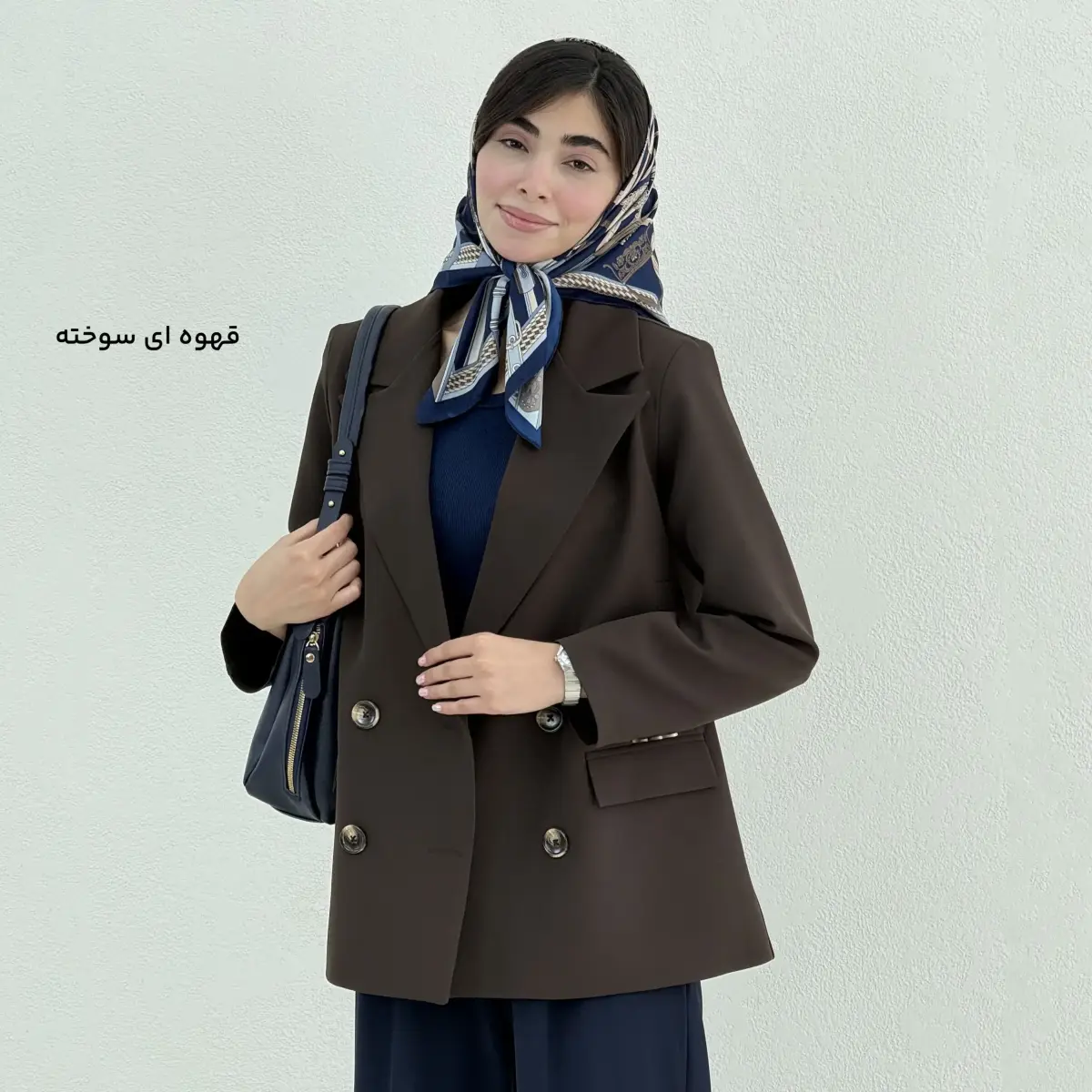 کت زنانه کلاسیک چهار دکمه کرپ | آی بولک