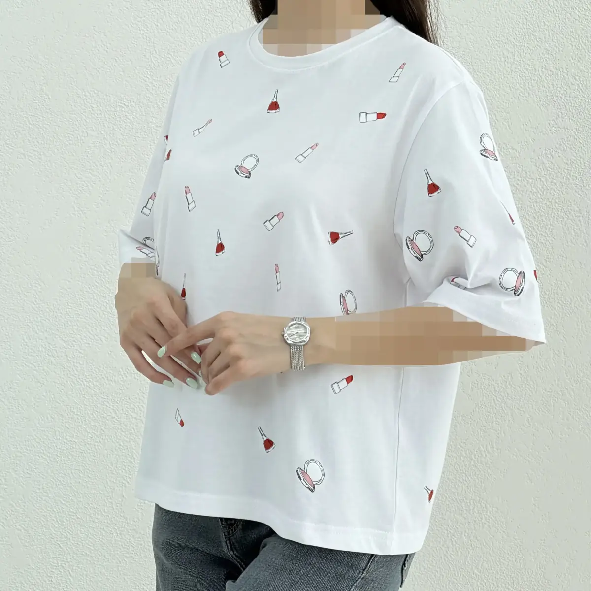 تیشرت زنانه فانتزی سفید | آی بولک