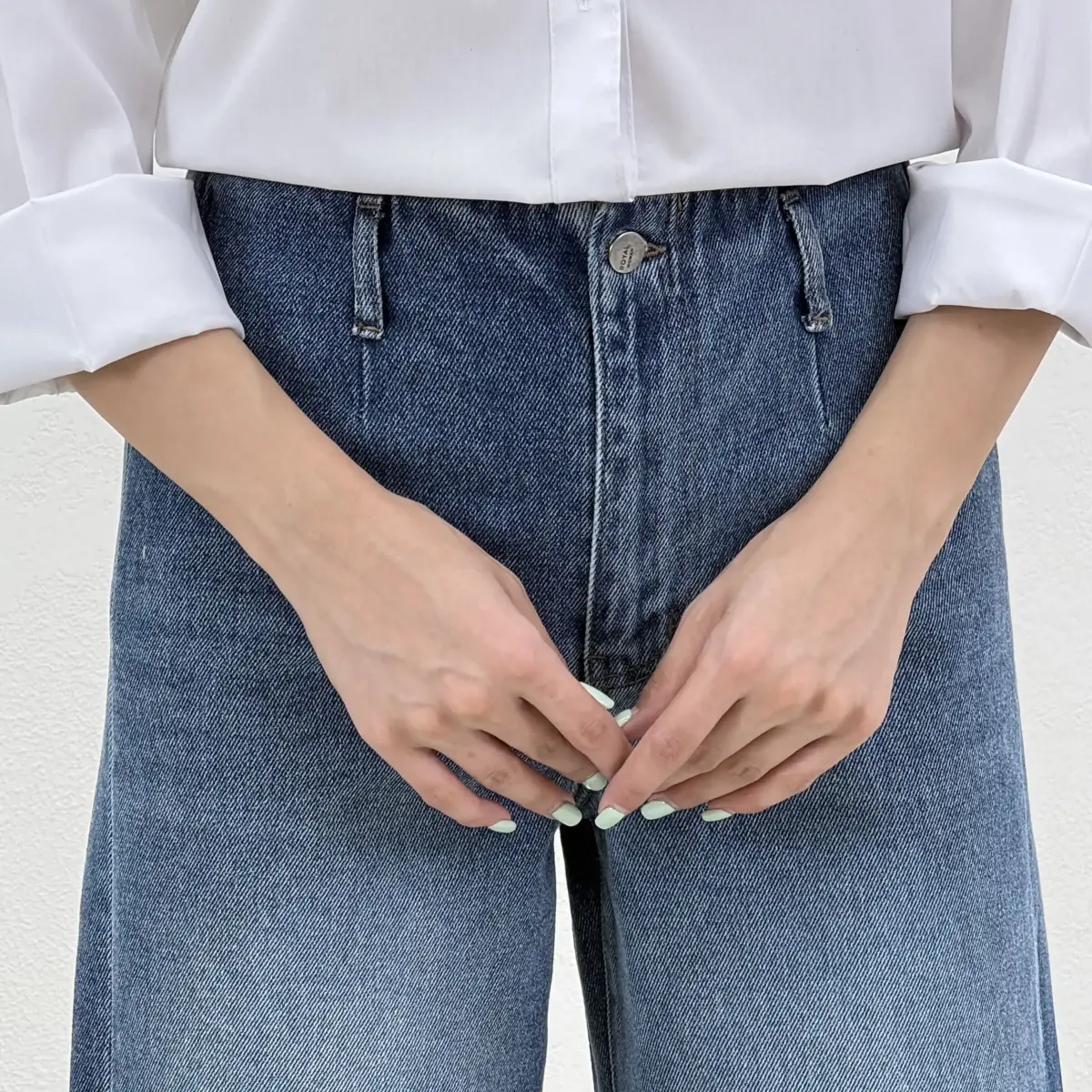 شلوار جین واید لگ آبی تیره | آی بولک