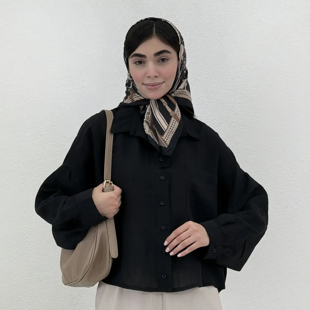 شومیز زنانه پری شیشه ای یقه مردانه | آی بولک