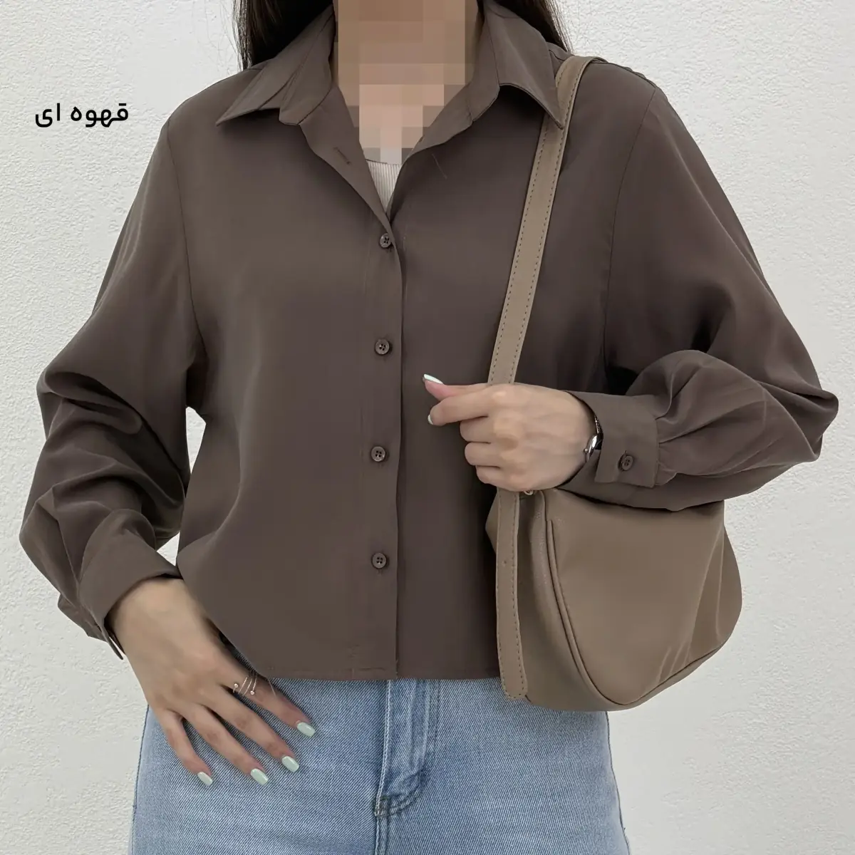 شومیز زنانه سیلک پری یقه مردانه | آی بولک