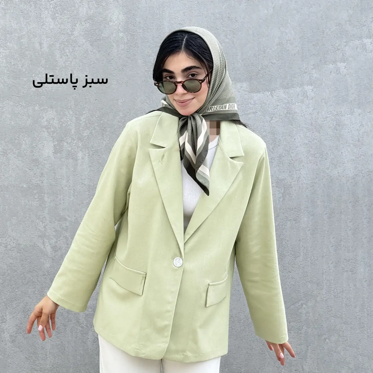 کت زنانه یقه انگلیسی لینن | آی بولک