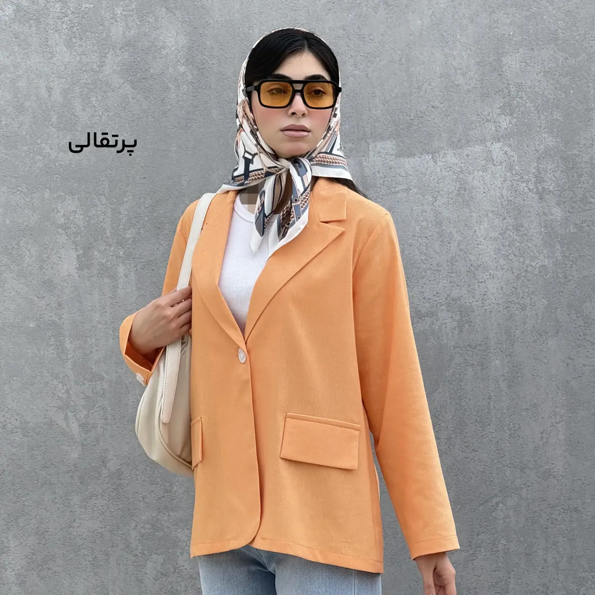 کت زنانه یقه انگلیسی لینن | آی بولک