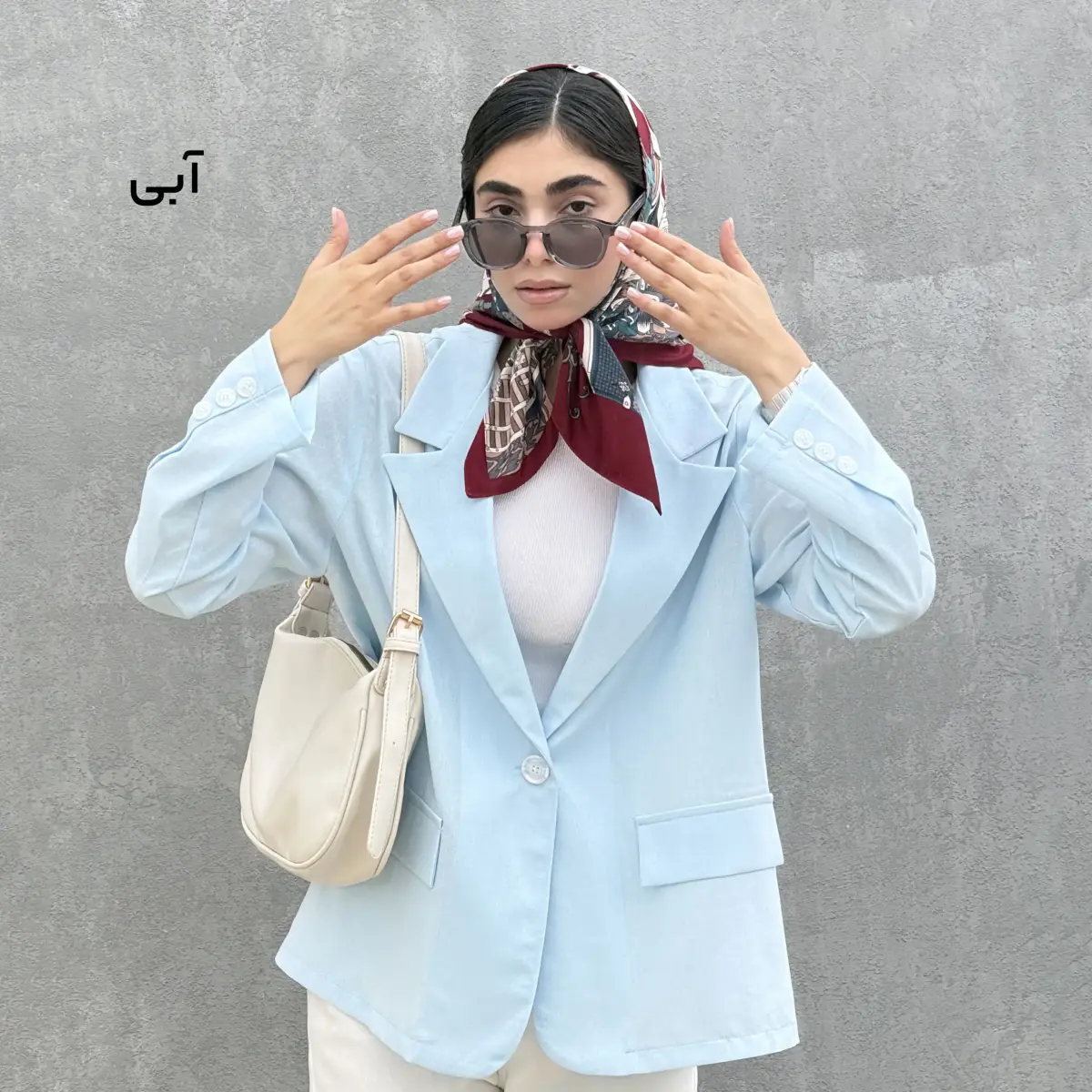 کت زنانه یقه انگلیسی لینن | آی بولک