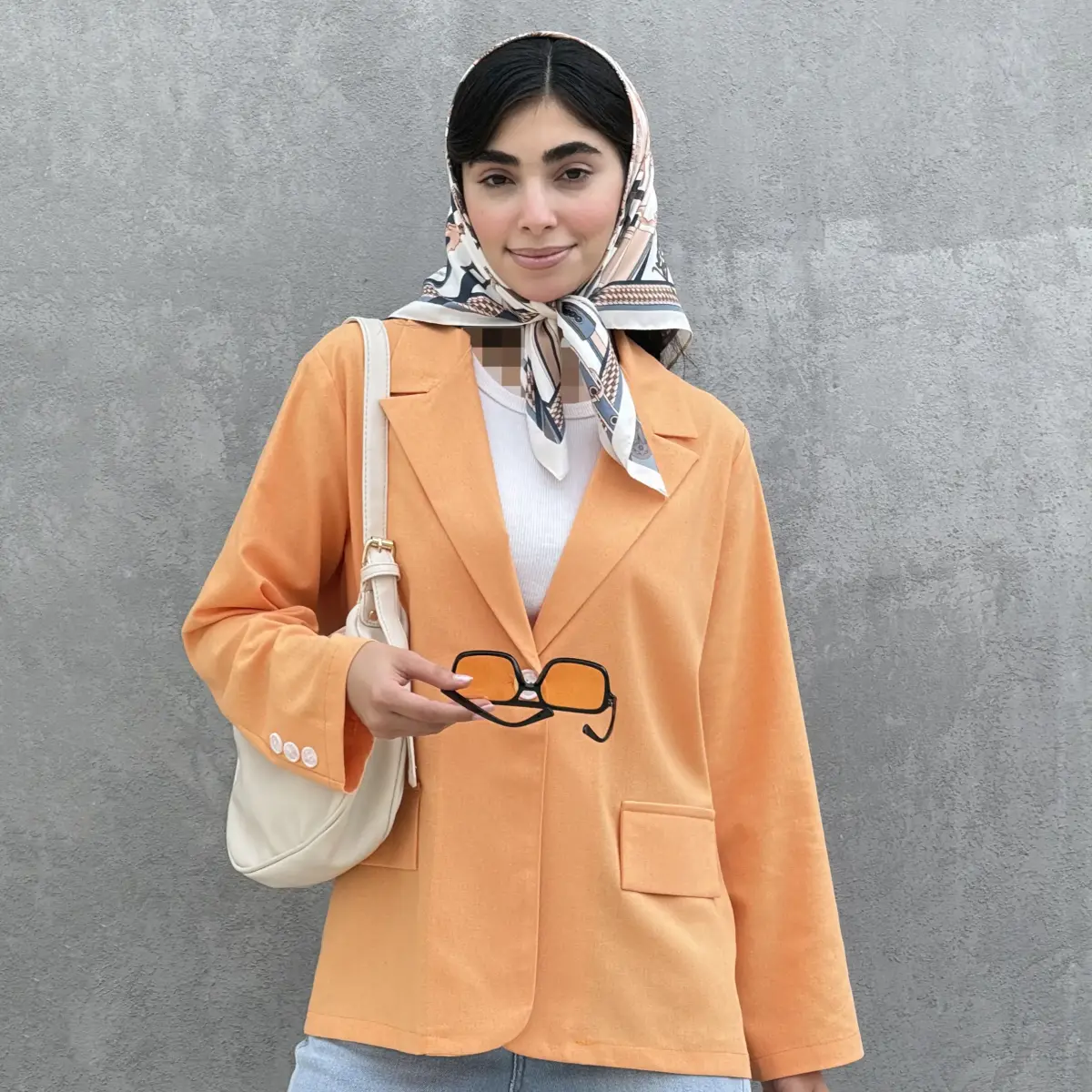 کت زنانه یقه انگلیسی لینن | آی بولک
