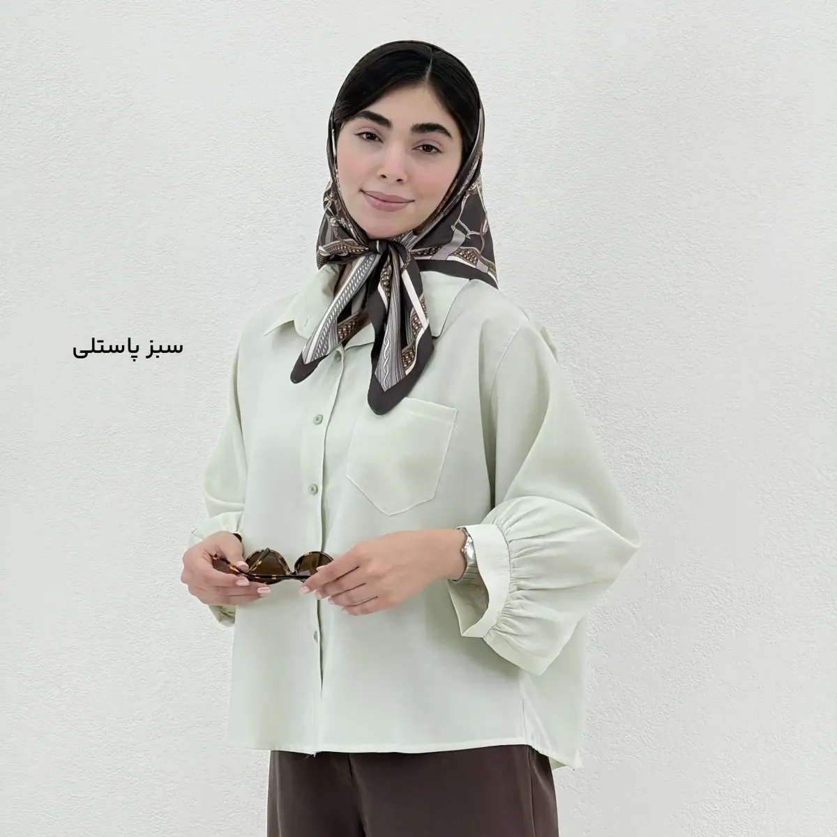 شومیز زنانه سیلک جلو جیب | آی بولک