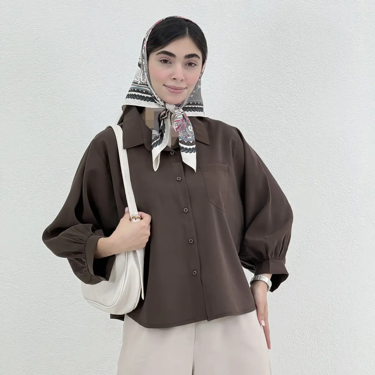 شومیز زنانه سیلک جلو جیب | آی بولک