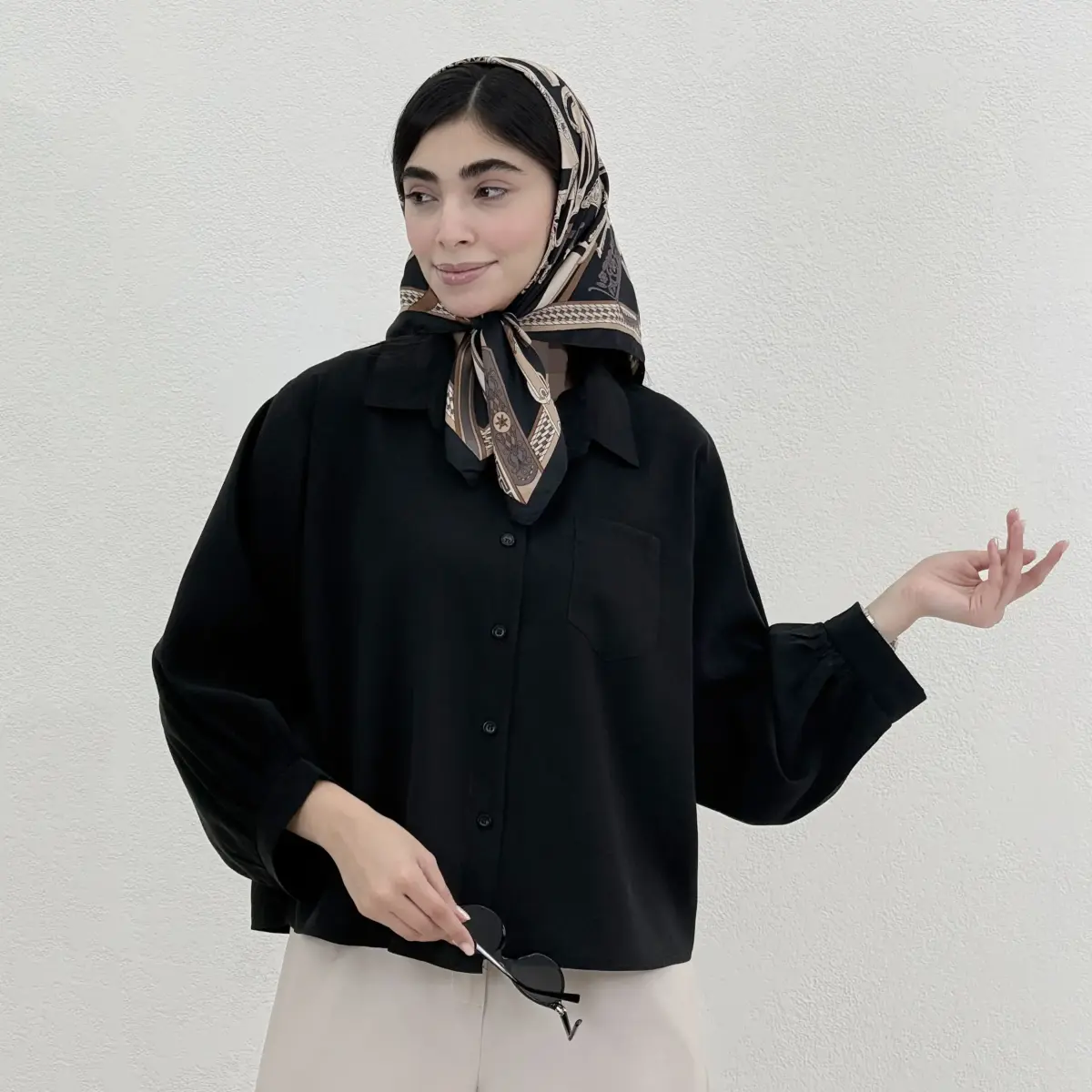 شومیز زنانه سیلک جلو جیب | آی بولک