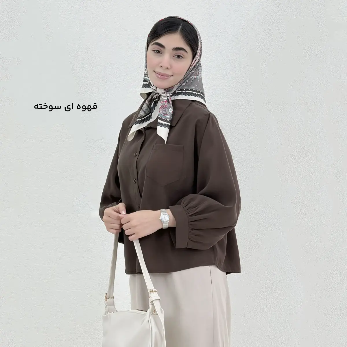 شومیز زنانه سیلک جلو جیب | آی بولک