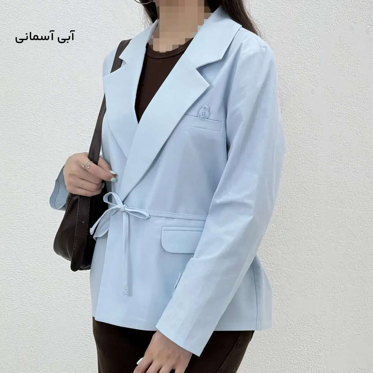 کت زنانه لینن کمربند دار کلاسیک | آی بولک
