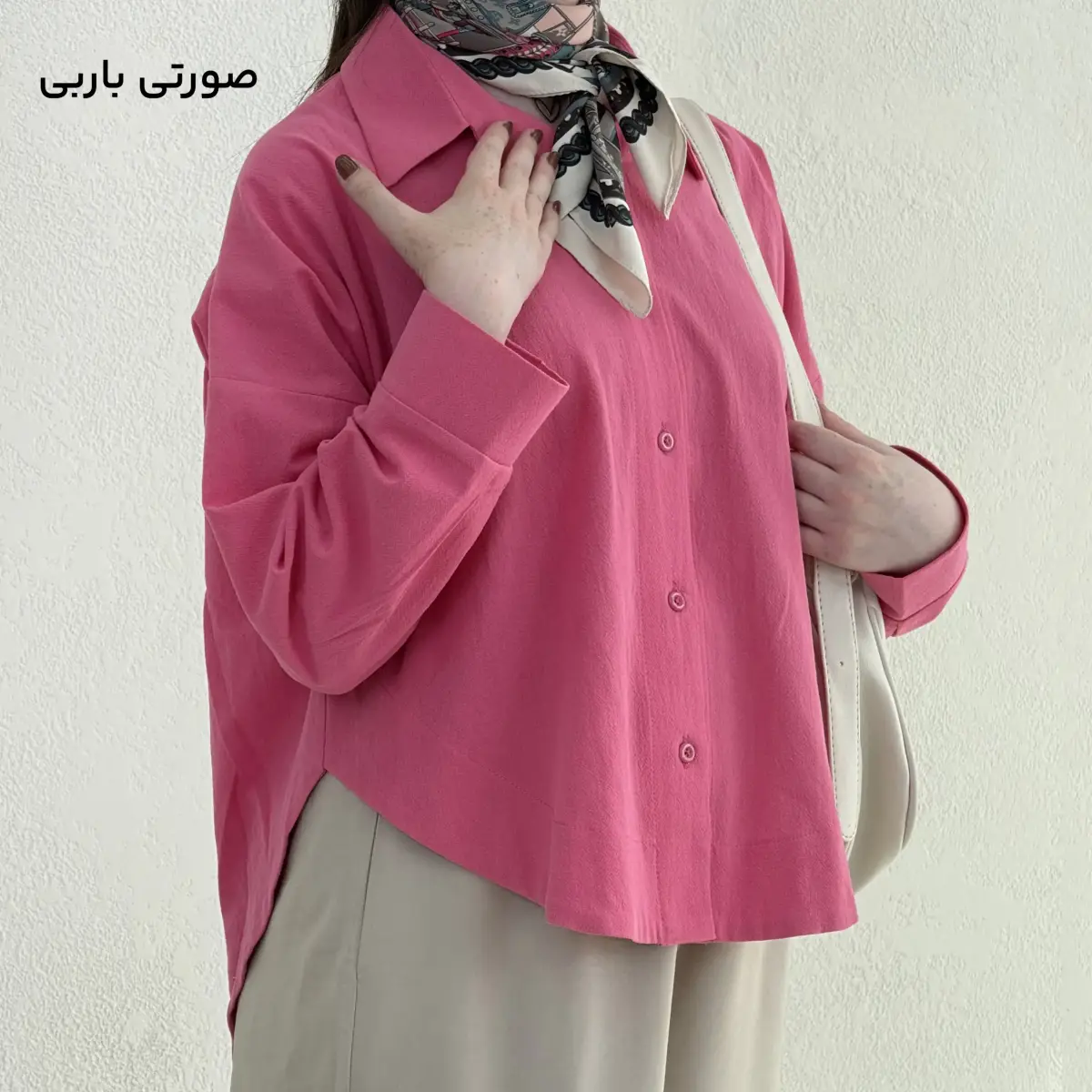 شومیز زنانه لینن پایین هلالی | آی بولک
