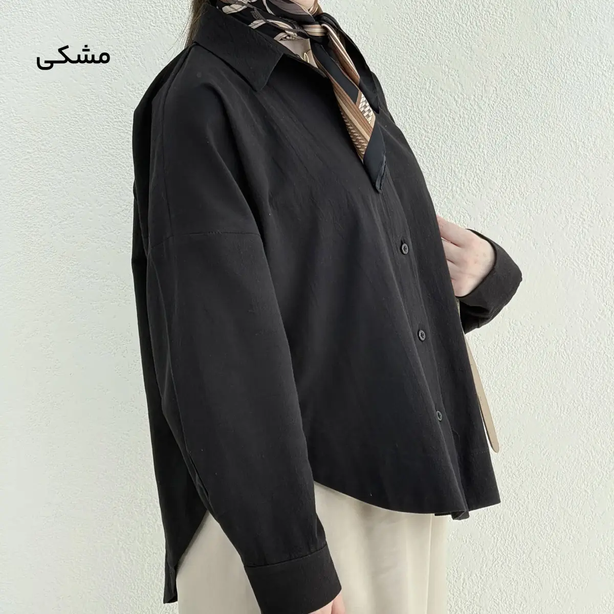 شومیز زنانه لینن پایین هلالی | آی بولک