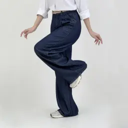 شلوار زنانه بگ طرح جین | آی بولک