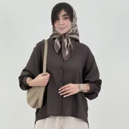 شومیز زنانه قواره دار یقه فرنچ پری | آی بولک