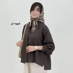 شومیز زنانه قواره دار یقه فرنچ پری | آی بولک