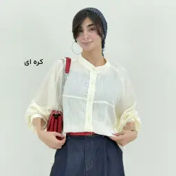 شومیز زنانه قواره دار یقه فرنچ پری | آی بولک