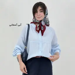 شومیز زنانه قواره دار یقه فرنچ پری | آی بولک