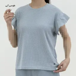 تیشرت زنانه آستین چین بیسکویتی | آی بولک