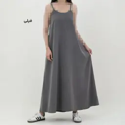 پیراهن بلند سیلک زنانه بندی | آی بولک