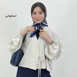 شومیز زنانه قواره دار سیلک بغل بندی | آی بولک