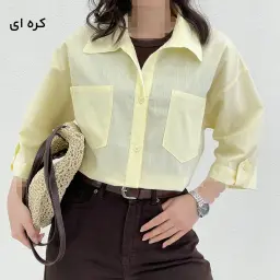 شومیز زنانه لینن دو جیب | آی بولک